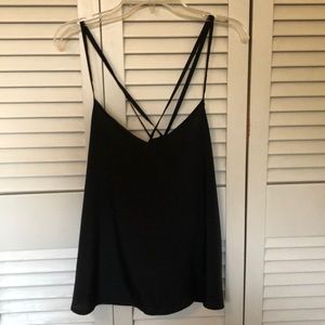 S Hollister Silky Navy top